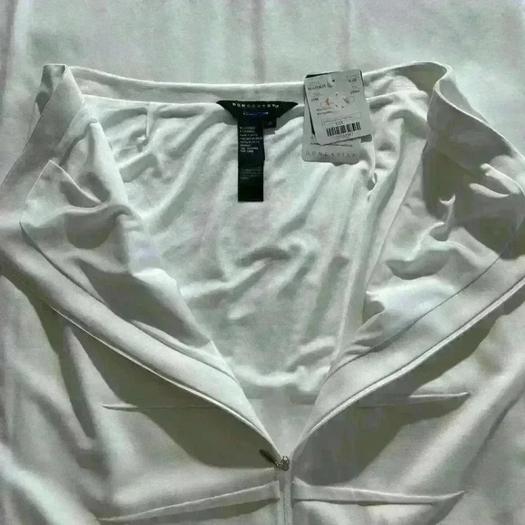 New With Tags DONCASTER Women Skirt Size 10 White Pencil Knee Length Zip Career - Picture 7 of 8